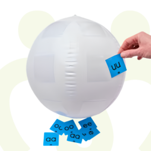 strandbal met vakjes