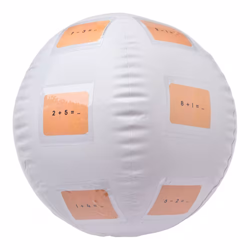 strandbal met vakjes